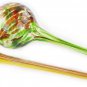 Aqua Watering Globes Plant Watering Glass * Yellow+Green Globe 2 Pack