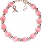 Stretch Breast Cancer Awareness Bracelet, 6mm Pink Fits most adults Stretch Breast Cancer Awareness Bracelet, 6mm Pink Fits most adults