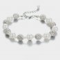 Elegant Imitation Pearl - Rhinestone Shamballa 60mm extender chain Bracelet