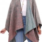Women Shawl Wrap Fall Winter Open Front Poncho Cape Oversized Cardigan Sweater Women Shawl Wrap Fall Winter Open Front Poncho Cape Oversized Cardigan Sweater