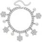 Christmas Multi Snowflake Link Bracelet Women