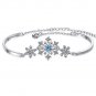 Blue Snowflake Bracelet Xmas Gift