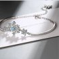 Blue Snowflake Bracelet Xmas Gift