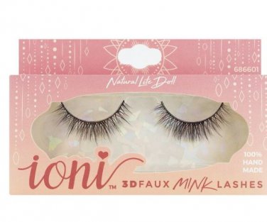 Ioni 3D Natural Lite Doll Faux Mink Eyelashes, 1 Pair Packs