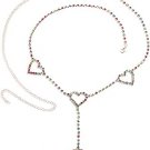 (MUTICOLOR) Boho US SELLER " Sexy Rhinestone Heart Waist Lower Back Belly Chain (MUTICOLOR) Boho US SELLER " Sexy Rhinestone Heart Waist Lower Back Belly Chain