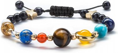 7 Chakra Crystal Beaded Bracelet-Solar System Natural Stone Bracelet