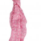 Breast Cancer Awareness Scarf Pink 60" X 11" Be Strong Words White Ribbon Logo