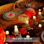 12pack Timer Remote Control Flameless Led Votive Candles 1.5" X 1.6" Long Lastin