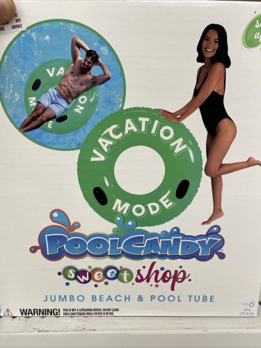 Pool Candy "Vacation Mode" Jumbo beach & Pool Tube (NIB)