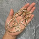 (GOLD) Boho US SELLER " Sexy Rhinestone Heart Waist Lower Back Belly Chain (GOLD) Boho US SELLER " Sexy Rhinestone Heart Waist Lower Back Belly Chain