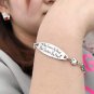 "Not Sisters by Blood but Sisters by Heart" Bracelet Stainless Steel Best Friend