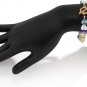 Polymer Flower Heart Clay Imitation Beaded Bead Toggle Bracelet