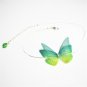 New Butterfly Pendant Choker Necklace Austrian Detailed Crystal Women Illusion