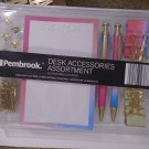 BNIB Pembrook Desk Top Accessories Assortment Office Supplies Pink Blue BNIB Pembrook Desk Top Accessories Assortment Office Supplies Pink Blue