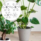 4pcs Plant Stem Supports Plastic Holders Trellis Indoor Outdoor Garden (Black) 4pcs Plant Stem Supports Plastic Holders Trellis Indoor Outdoor Garden (Black)