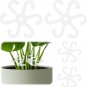 4pcs Plant Stem Supports Plastic Holders Trellis Indoor Outdoor Garden (WHITE)