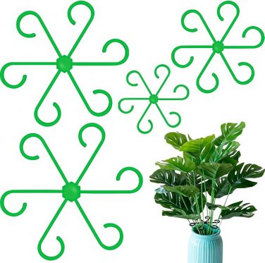 4pcs Plant Stem Supports Plastic Holders Trellis Indoor Outdoor Garden