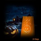Chicsonabudget 24 Pack Halloween Luminary Bags+ 4 Glow in the dark Sticks Chicsonabudget 24 Pack Halloween Luminary Bags+ 4 Glow in the dark Sticks