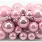 40ct Pearl (PINK) Christmas Ball Plated Ornaments Tree Collection for 40ct