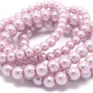 5 Pcs Faux Pearl Set Stretch Strand Beaded Bracelet