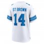 Amon-Ra ST Brown Detroit Lions Official Football Jersey white