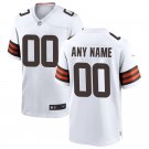 Any name & Number  Cleveland Browns Football custom made jersey white