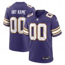 customized Minnesota Vikings Official Football jersey purple