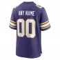 customized Minnesota Vikings Official Football jersey purple