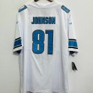 Calvin Johnson Detroit Lions Official Football Jersey white