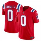Christian Gonzalez New England Patriots Official Jersey red