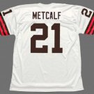 Eric Metcalf Cleveland Browns Official Football Mitchell & Ness Jersey white