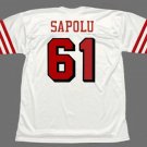 Jesse Sapolu 1994 San Francisco 49ers Jersey white