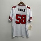 Jesse Tuggle 1989 Atlanta Falcons Football Mitchell  & Ness Jersey White