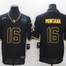 Joe Montana San Francisco 49ers military salute to service Jersey Black