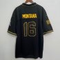 Joe Montana San Francisco 49ers military salute to service Jersey Black