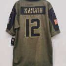 Joe Namath New York Jets military salute to service Jersey