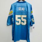 Junior Seau San Diego Chargers Jersey Mitchell & Ness light blue