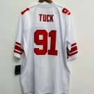 Justin Tuck New York Giants Official Football Mitchell & Ness Super Bowl Jersey