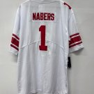 Malik Nabers New York Giants official Football Jersey white With 100 years patch