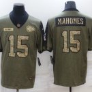 Patrick Mahomes Kansas City Chiefs military salute to service Jersey