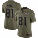 Randy Moss New England Patriots Official Football Salute to Service Jersey