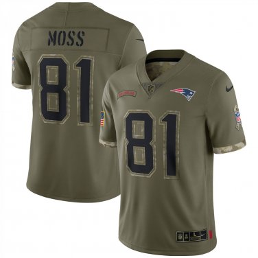 Randy Moss New England Patriots Official Football Salute to Service Jersey