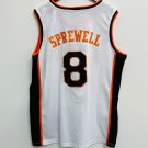 Latrell Sprewell New York Knicks Official Basketball Mitchell & Ness  white