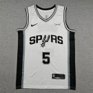 San Antonio Spurs Stephon Castle White 2024 Draft Icon Edition Basketball