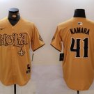 Alvin Kamara #41 New Orleans Saints Stitched  Yellow