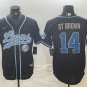 Amon-Ra St. Brown #14 Detroit Lions Stitched  Black