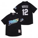 Wade Boggs Tampa Bay Rays  Mitchell & Ness Black