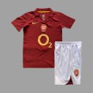05 06 Arsenal Home Kids Retro Soccer Jersey Size 16-28