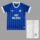 25 26 Cardiff City Home Kids Soccer Jersey Size 16-28