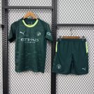 25 26 Manchester City Fourth Kids Soccer Jersey Size 16-28